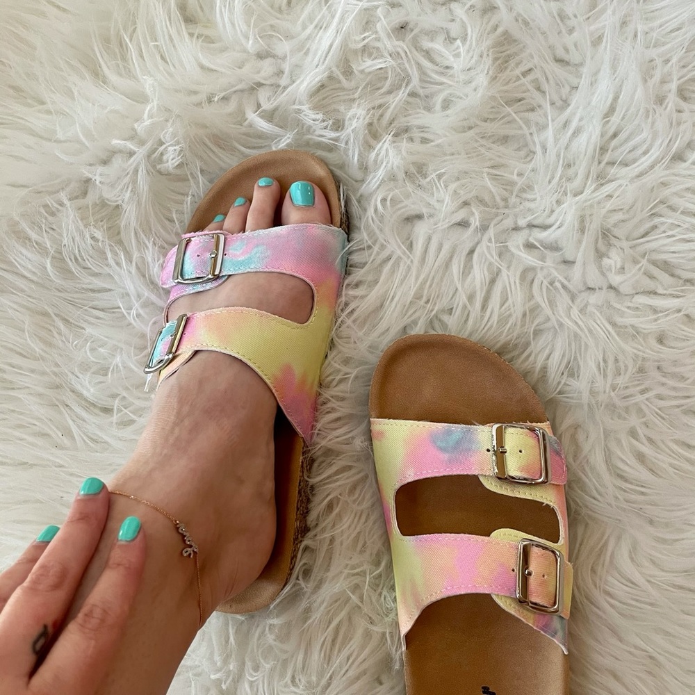 Tie Dye Footbed Sandals - Picture 9 of 16